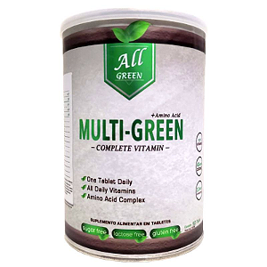 Multi Green ( 90 Caps Multi Vitamínico + Aminoácidos) All Green Labs