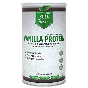 Vanilla Protein ( 450G - Whey Isolada e Hidrolisada ) All Green Labs