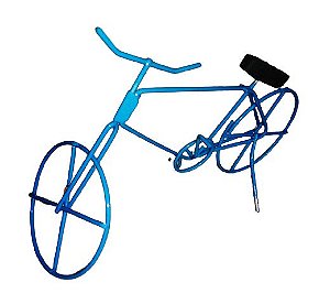 Mini bicicleta para decoração em aramado.