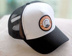 Boné Trucker Preto e Branco Clube dos Carecas alta qualidade