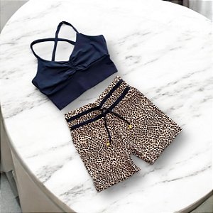 Conjunto Shorts Básico Laço Fake