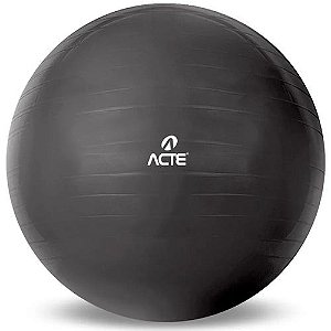 T9-85 GYM BALL 85 CM CINZA CHUMBO COM BOMBA DE AR - ACTE