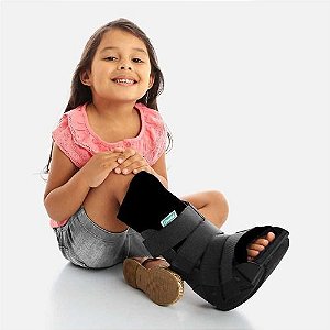 CK807-3 - BOTA IMOBILIZADORA ROBOCOP INFANTIL - Tamanho 2 - PRETO 29-32 - CHANTAL