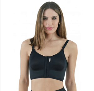 MACOM - SUTIÃ S/ COSTURAS C/ FECHAMENTO FRONTAL - PRETO - M