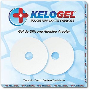 KELOGEL - FITA DE SILICONE ADESIVO AREOLAR - 7,6x7,6cm - 2 UNIDADES
