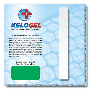 KELOGEL - FITA DE SILICONE P/ CICATRIZES E QUELOIDES - 35x3cm - 1 UNIDADE
