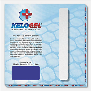 KELOGEL - FITA DE SILICONE P/ CICATRIZES E QUELOIDES - 70cmx3cm - 2 UNIDADES