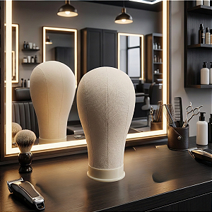 Manequim Cabeça De Pano Para Suporte E Confecções De Prótese Capilar & Perucas Branco, Chapeu , Moda