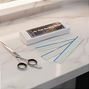 Fitas Adesivas Para Prótese Capilar Air Flex Bonding Azul 30 cm x 4.0 cm 3 unidades