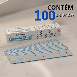 Fita Adesiva Extenda Bond Em Gel 30cm x 4,0cm 100 Unidades