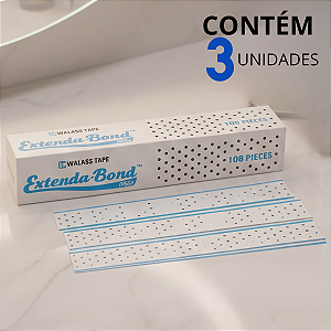 Fita Adesiva Extenda Bond Em Gel 30cm x 4,0cm 3 Unidades