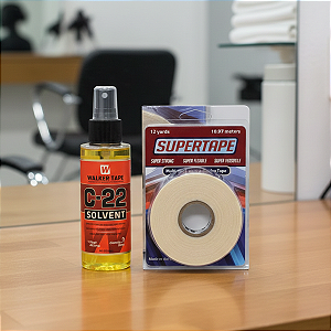 Kit Limpa Fácil - Fita Adesiva Super Tape 12y x 1.9cm + Removedor C -22 118ml