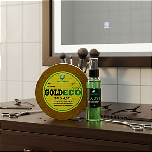 Kit Limpa Fácil - Fita Adesiva Goldeco 10m x 4.0cm + Removedor Adjust 60ml