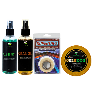 Kit De Manutenção Removedor Orange + Adjust 100ml + Fita Super Tape + Goldeco P/ Prótese Capilar