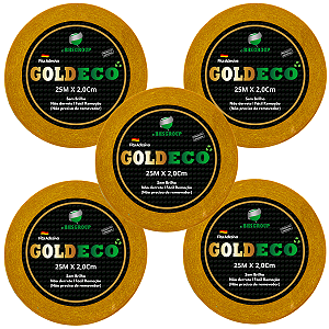 Fita Adesiva Gold 25 metros x 2,0 cm 5 Unids l Não Derrete Protese Capilar Silicone Hibrida , Peruca , Aplique Hair , BHS