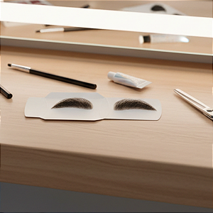 Prótese Masculina De Sobrancelha Super Natural Cor Castanho Médio