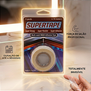 Fita Adesiva Super Tape 3m x 1,9cm Prótese Capilar