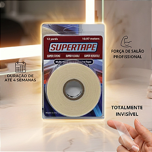 Fita Adesiva Super Tape 11m x 2,5cm Prótese Capilar