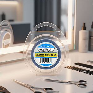 Fita Adesiva Para Próteses Capilares Azul Lace Front 12 Yards x 1,3 cm