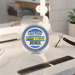 Fita Adesiva Azul Lace Front 36 Yards x 2,5 cm Para Próteses Capilares