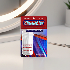 Fita Adesiva Super Tape CC 36 Unidades x 2,5 cm Prótese Capilarr Silicone Hibrida , Peruca , Aplique Hair , BHS