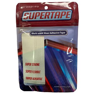 Fita Adesiva Super Tape Mega Hair e Prótese Capilar 36 Unidades x 1,9 cm Tiras