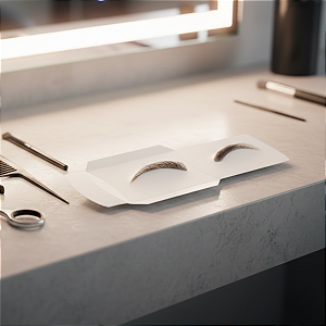 Prótese De Sobrancelh Feminina Cor Castanho Escuro Modelo Super Natural