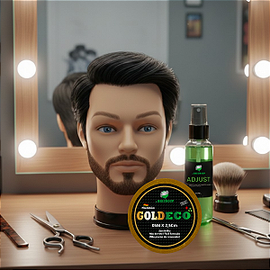 Kit Sob Medida Pro - Prótese Capilar Micropele 20x25cm + Goldeco 5m x 2,5 + Adjust 30ml Corte 3