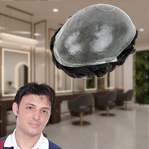 Prótese Caplicar Micropele #1B Castanho Escuro 20x25 cm 100% Densidade