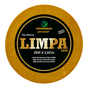 Fita Adesiva Para Prótese Capilar Limpa Tape 25m X 2,0Cm  Não Derrete Silicone Hibrida , Peruca , Aplique Hair , BHS