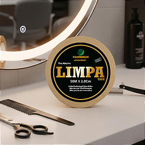 Fita Adesiva Para Prótese Capilar Limpa Tape 50m X 2,0Cm Não Derrete Silicone Hibrida , Peruca , Aplique Hair , BHS