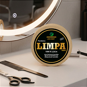 Fita Adesiva Limpa Tape+ Para Prótese Capilar 10M X 2,5Cm Não Derrete Protese Capilar Silicone Hibrida , Peruca , Aplique Hair , BHS