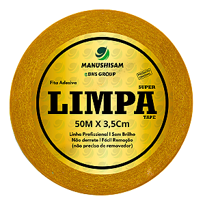 Fita Adesiva Dupla Face Limpa Tape Super Original BHS  Para Prótese Capilar 50M X 3,5Cm  Perucas , Silicone, Híbrida