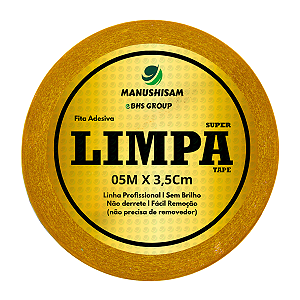 Fita Adesiva Dupla Face Limpa Tape Super Original BHS Para Prótese Capilar 05M X 3,5Cm