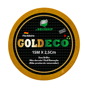 Fita Adesiva Capilar P/ Próteses E Perucas 15 mx 2,5cm Gold Eco Não Derrete