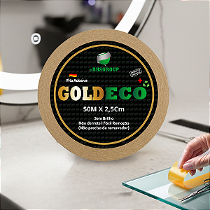 Fita Adesiva Dupla Face Goldeco+ 50m x 2,5cm Prótese Capilar