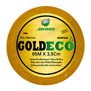 Fita Adesiva Dupla Face Em Gel 5mx 3,5cm P/ Próteses Capilares Gold Eco