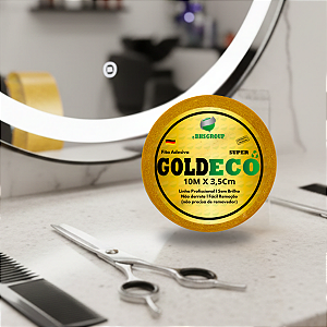 Fita Adesiva Goldeco Super 10m x 3,5cm P/ Perucas E Próteses Capilares Não Derrete