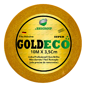 Fita Adesiva Gold Eco Super 10m x 3,5cm P/ Perucas E Próteses Capilares Não Derrete