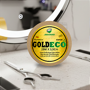 Fita Adesiva Dupla Face Gold Eco Super 25m x 3,5cm Prótese Capilar