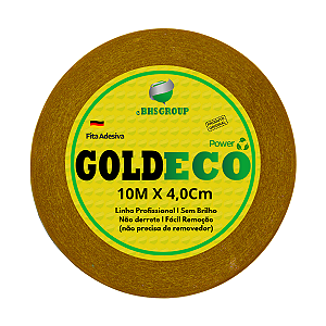 Fita Adesiva Gold Eco Super Power 4,0 CM X 10 MTS Fita Em Gel Não Derrete