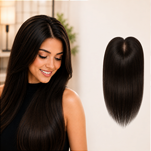 Lace Topo 10x10cm 50cm Cabelo Humano Natural