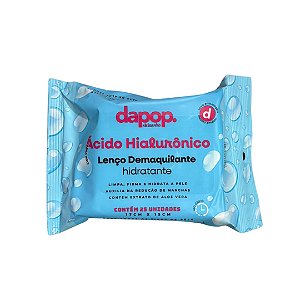 Lenço Demaquilante Ácido Hialuronico - Dapop