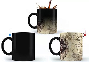 Caneca Mágica Harry Potter Mapa do Maroto