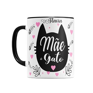 Caneca Mãe de Gato Com Nome