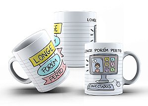 Caneca De Prof Longe Porém Perto
