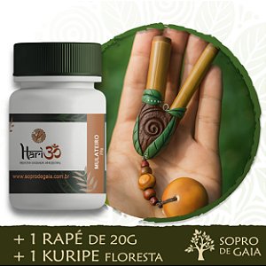 Kit 1 Rapé + Kuripe Floresta