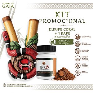 Kit Kuripe Cobra Coral + Rapé HariOM