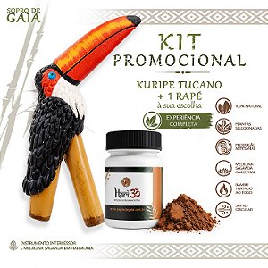 Kit Kuripe Tucano + Rapé HariOM