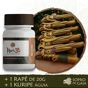 Kit 1 Rapé + Kuripe  Águia Solar